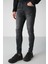 Faır Erkek Yıpratmalı Skınny Kalıplı Kalın Dokulu Esnek Gri Jeans 4