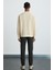 YANKE Erkek Pamuk-Polyester Boğazlı Bej Sweatshirt 5