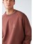 Fareast Relaxed Oversize Kahverengi Sweatshirt 4