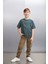 OCTAVE Erkek Oversize Yeşil T-Shirt 3