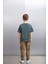 OCTAVE Erkek Oversize Yeşil T-Shirt 5