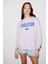 Ivory Kadın Oversize Lila Sweatshirt 3