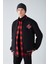 Darıo Erkek Oversize Bomber Nakışlı Çıt Çıtlı Bomber Siyah Sweatshirt 2