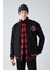 Darıo Erkek Oversize Bomber Nakışlı Çıt Çıtlı Bomber Siyah Sweatshirt 4