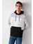 Clyde Erkek Bloklu Kapüşonlu Kordonlu Içi Polarlı Siyah Sweatshirt 1