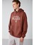 Mood Erkek Içi Polarlı Yazı Baskılı Yakası Çıtçıtlı Kapüşonlu Kahverengi Sweatshirt 3
