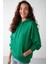 Ida Basic Oversize Yeşil Sweatshirt 4