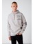 Undercover Erkek Içi Polarlı Yazı Baskılı Kapüşonlu Kordonlu Gri Sweatshirt 2