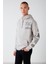 Undercover Erkek Içi Polarlı Yazı Baskılı Kapüşonlu Kordonlu Gri Sweatshirt 3