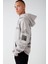 Undercover Erkek Içi Polarlı Yazı Baskılı Kapüşonlu Kordonlu Gri Sweatshirt 4