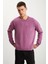 Dımıtrı Erkek Soluk Efektlı Ceplı Süs Etiketli Oversıze Fit Bordo Sweatshirt 4