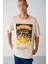 Washed Relaxed Oversize Bej T-Shirt 3