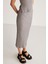 Lauren Kadın Slim Fit Fermuar Detaylı Midi Gri Etek 3