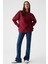 Rıcennı Kadın Bisiklet Yaka Oversize Bordo Sweatshirt 2