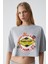 Ahrı Kadın Relaxed Bisiklet Yaka Baskılı Grimelanj T-Shirt 3