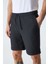 Ardıan Erkek Comfort Fit Cepli Kordonlu Lastikli Bel Siyah Şort & Bermuda 4