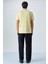 Zeke Erkek Polo Yaka Relaxed Fit Patlı Düğmeli Kısa Kollu Sarı T-Shirt 5