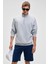 NESTOR Erkek Relaxed Fit Dik Yakalı Yarım Fermuarlı Uzun Kollu Grimelanj Sweatshirt 1