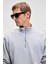 NESTOR Erkek Relaxed Fit Dik Yakalı Yarım Fermuarlı Uzun Kollu Grimelanj Sweatshirt 5