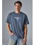 Nıghtout Erkek Oversize Fit Antrasit T-Shirt 1