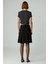 LAVIVA Kadın Kısa Fermuar Detaylı Siyah Etek 5