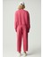 Morgana Kadın Bisiklet Yaka Uzun Kollu Pembe Sweatshirt 5