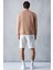 Adams Erkek Içi Polarlı Yumuşacık Organik Pamuklu Regular Fit Açık Kahverengi Sweatshirt 6