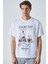 Lucky Erkek Oversize Fit Beyaz T-Shirt 3