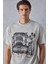 Boheme Erkek Oversize Fit Bej T-Shirt 3