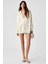NISPORENI Kadın Oversize Fit Kapüşonlu %100 Organik Pamuk 3 İplik Krem Sweatshirt 2