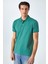 Monaghan Erkek Polo Yaka Relaxed Fit Patlı Düğmeli Kısa Kollu Yeşil T-Shirt 1