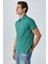 Monaghan Erkek Polo Yaka Relaxed Fit Patlı Düğmeli Kısa Kollu Yeşil T-Shirt 3
