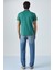 Monaghan Erkek Polo Yaka Relaxed Fit Patlı Düğmeli Kısa Kollu Yeşil T-Shirt 6