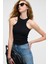 Jroksy Kadın Slim Halter Yaka Kolsuz Siyah Atlet 4