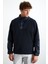 Pankraz Erkek Kalın Çift Taraflı Polarlı Paraşüt Detaylı Dik Yaka Fermuarlı Lacivert Sweatshirt 1