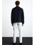 Pankraz Erkek Kalın Çift Taraflı Polarlı Paraşüt Detaylı Dik Yaka Fermuarlı Lacivert Sweatshirt 6