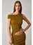 TOSIA Kadın Slim Fit Örme Yeşil Bluz 1