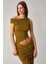 TOSIA Kadın Slim Fit Örme Yeşil Bluz 3