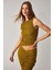 TOSIA Kadın Slim Fit Örme Yeşil Bluz 4