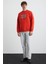 WENDEL Erkek Pamuklu Yuvarlak Yaka Kırmızı Sweatshirt 2