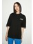 Zahara Relaxed Oversize Siyah T-Shirt 2