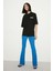 Zahara Relaxed Oversize Siyah T-Shirt 4