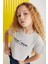 AGATE-GRM24025 100% pamuk baskılı kısa kollu kız çocuk t-shirt Grimelanj T-Shirt 2