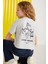 AGATE-GRM24025 100% pamuk baskılı kısa kollu kız çocuk t-shirt Grimelanj T-Shirt 4
