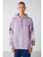 Smıle Relaxed Oversize Lila Sweatshirt 1