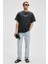 Jon Erkek Bisiklet Yaka Organik Pamuk Oversize Fit Antrasit T-Shirt 2