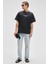 Jon Erkek Bisiklet Yaka Organik Pamuk Oversize Fit Antrasit T-Shirt 4