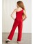 LUCIELLE-GRM24034 75% pamuk 25% polyester süs etiketli şardonlu iplik kız çocuk flare pantalon Kır 6