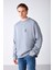 Katmaı Relaxed Oversize Açık Gri Sweatshirt 4