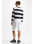 Harold Erkek Uzun Kollu Relaxed Fit Patlı Lacivert / Ekru Polo Yaka T-Shirt 3